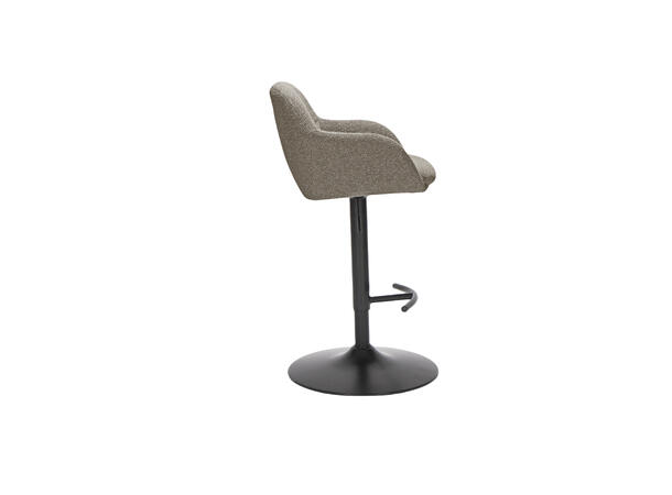 Heidi barstol m/gasslift Royal 170 Taupe, sort fot 