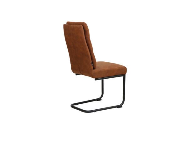Andrine spisestol Cowboy 215 Cognac, sorte metallben 