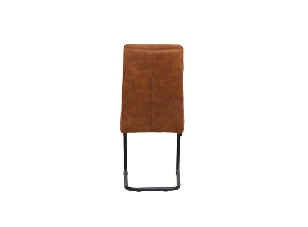 Andrine spisestol Cowboy 215 Cognac, sorte metallben 