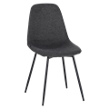 Birte spisestol, Brego 18 Antrasitt Svart understell