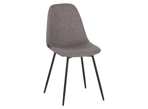Birte spisestol, Brego 34 Taupe Svart understell