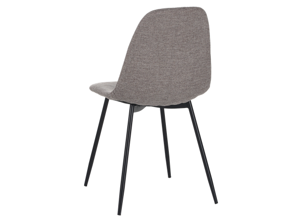 Birte spisestol, Brego 34 Taupe Svart understell