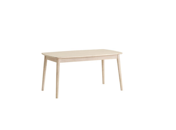 Casø 121 bord, 150/205x85x75 cm Hvitpig. finèr, inkl 1 klaff, treben 