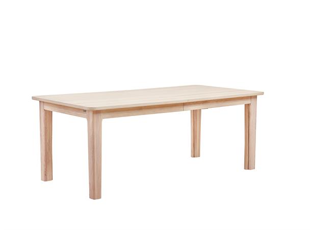 Casø 701 Bord, 200/350(500)x100x75 cm Hvitpig. finèr, inkl 3 klaffer, treben 