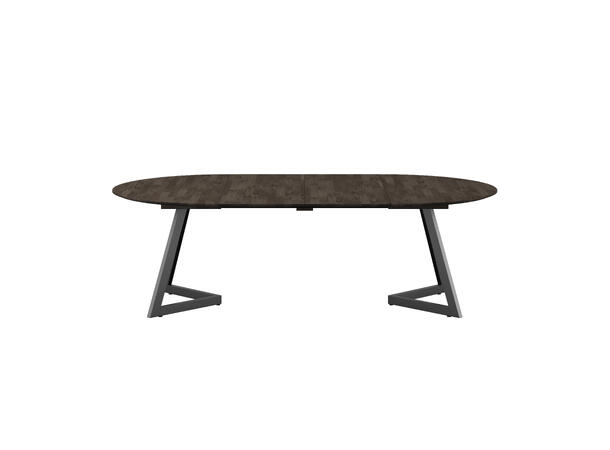 Ellis spisebord Ø120 Røkt eik, metallben 