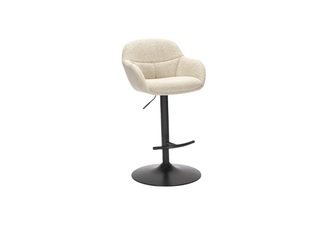 Heidi barstol m/gasslift Royal 110 Beige, sort fot 