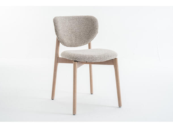 Lea spisestol, Present 121, Taupe Hvitpigmentert eik understell 
