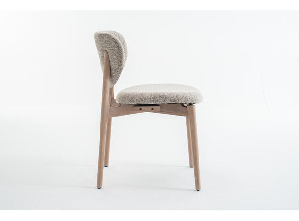 Lea spisestol, Present 121, Taupe Hvitpigmentert eik understell 