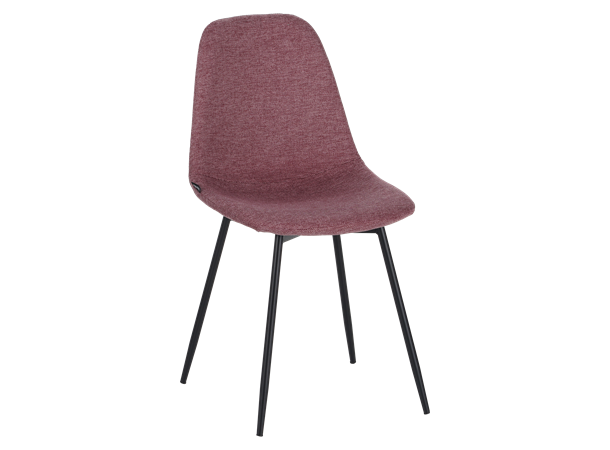 Birte spisestol, Brego 90 Rosa Svart understell