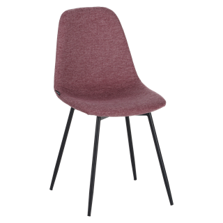 Birte spisestol, Brego 90 Rosa Svart understell