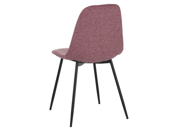 Birte spisestol, Brego 90 Rosa Svart understell