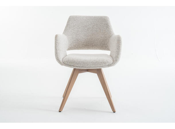 Mona spisestol m/sving, hvitpigm. eik Present 120, Beige 