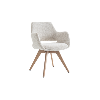 Mona spisestol m/sving, hvitpigm. eik Present 120, Beige