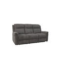 Teddy reclinersofa, 3-seter, manuell Brun tekstil
