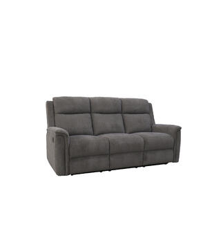 Teddy reclinersofa, 3-seter, manuell Brun tekstil