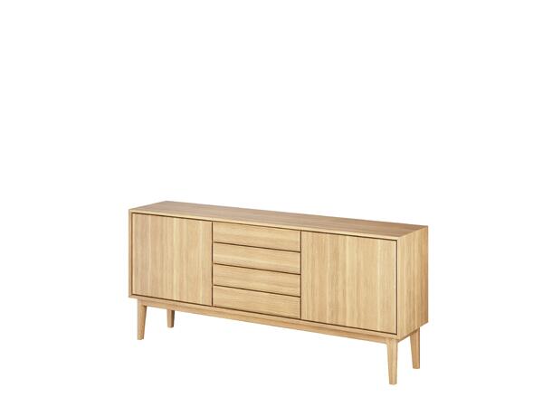 Casø Broholm skjenk m/slette dører 183x81x40 cm, Naturoljet eik 