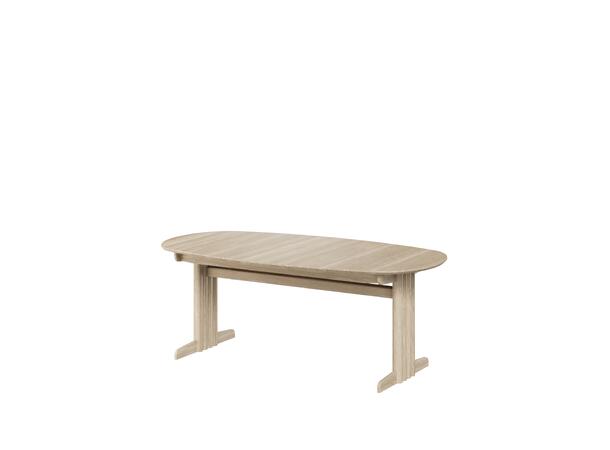 Casø Broholm spisebord 200x105x75 cm Hvitoljet massiv eik 
