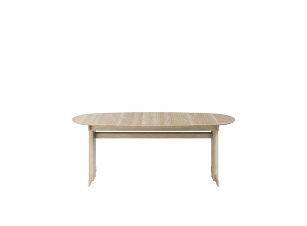 Casø Broholm spisebord 200x105x75 cm Hvitoljet massiv eik 