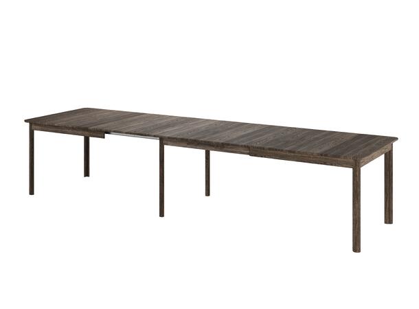 Casø Even Spisebord, 200/353(500)x100cm Inkl. 3 klaffer i heltre, Røkt eik 