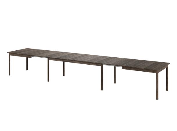 Casø Even Spisebord, 200/353(500)x100cm Inkl. 3 klaffer i heltre, Røkt eik 