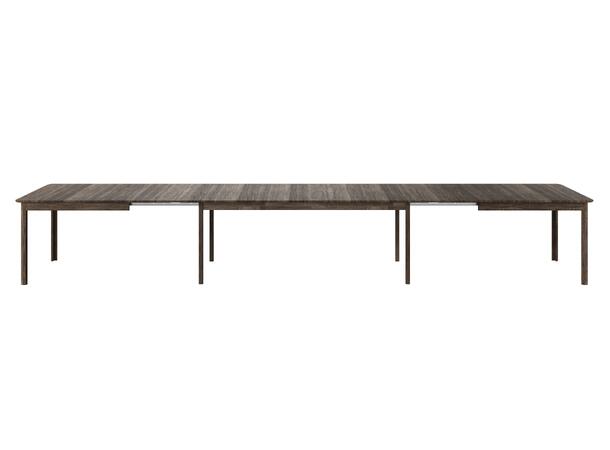 Casø Even Spisebord, 200/353(500)x100cm Inkl. 3 klaffer i heltre, Røkt eik 