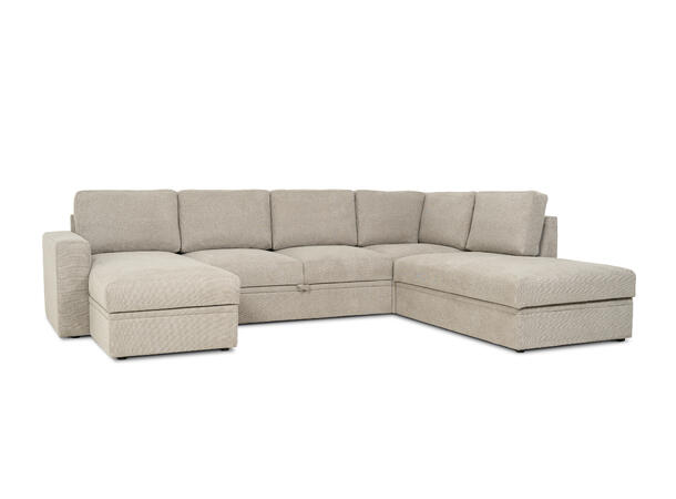 Emma u-sofa, PG1 Venstre, Enter 5/1 light brown 