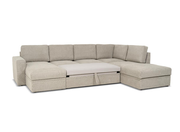 Emma u-sofa, PG1 Venstre, Enter 5/1 light brown 