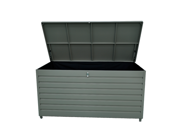 Box putekasse 160x80, Alu. med innertrekk, Taupe 