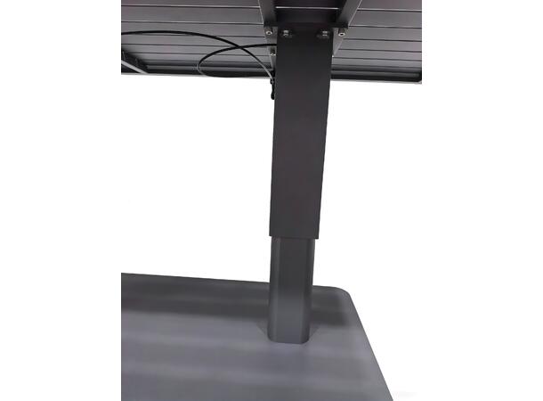 Brevik hev-/senk bord, 150x86x46/73 cm Grå alu ramme 