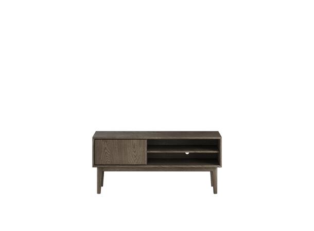 Casø Broholm TV-benk m/slett dør 124x55x35 cm, Røkt eik 