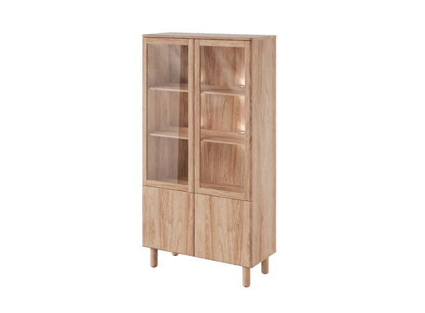 Casø Lindholm Vitrineskap 100x190x44 cm Naturoljet eik 