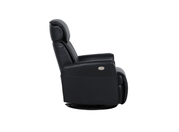 Commander El. recliner, H2 Hud/PVC, svart 