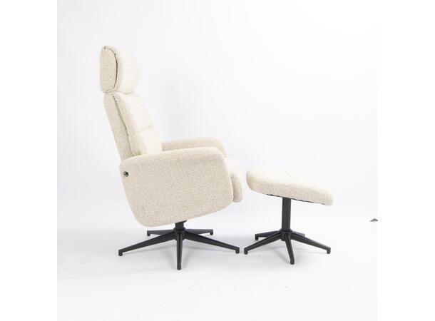 Conrad hvilestol med krakk UF 985-26 Beige 
