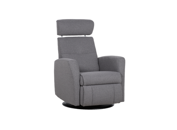 Regento recliner med just.nakke, H2 Tekstil, Loop Graphite 