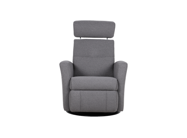 Regento recliner med just.nakke, H2 Tekstil, Loop Graphite 