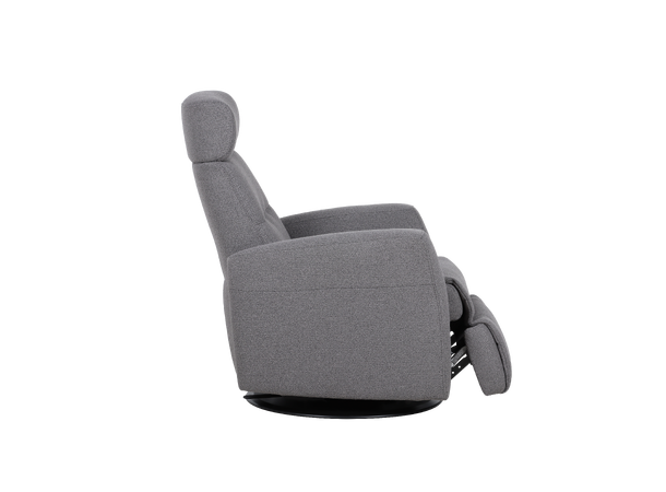 Regento recliner med just.nakke, H2 Tekstil, Loop Graphite 