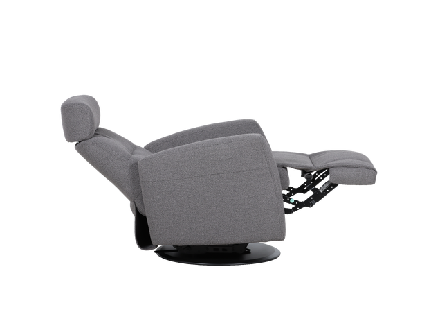 Regento recliner med just.nakke, H2 Tekstil, Loop Graphite 