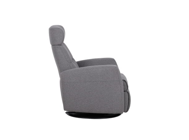 Regento recliner med just.nakke, H2 Tekstil, Loop Graphite 