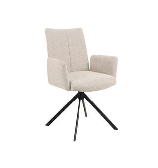 Ada spisestol m/arm Gyng og sving, 120 Beige