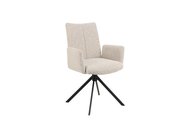 Ada spisestol m/arm Gyng og sving, 120 Beige 