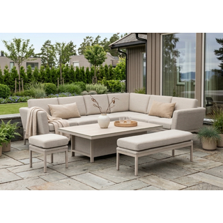 Cartagena 32, Beige ramme/beige puter Quick dry, hev/senk bord
