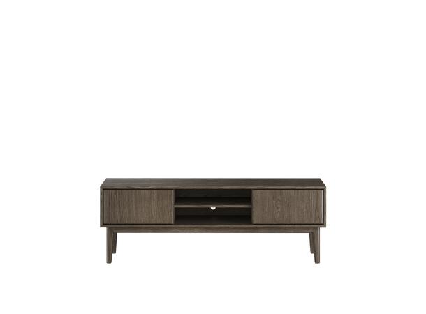 Casø Broholm XL TV-benk m/slette dører 160x55x35 cm, Røkt eik 