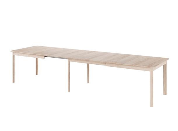 Casø Even Spisebord, 200/353(506)x100cm Inkl. 3 klaffer i finér, Hvitoljet eik 
