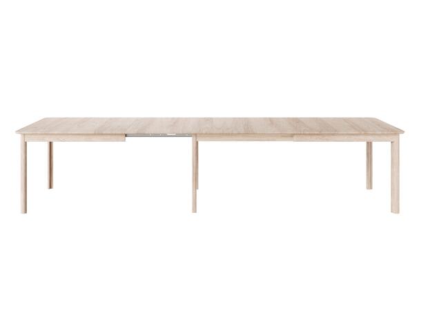 Casø Even Spisebord, 200/353(506)x100cm Inkl. 3 klaffer i finér, Hvitoljet eik 