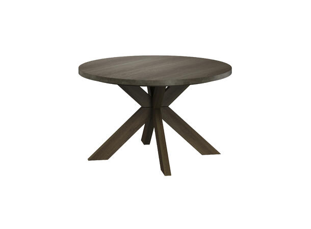 Casø Gro spisebord, Ø120 Røkt eik, treben 