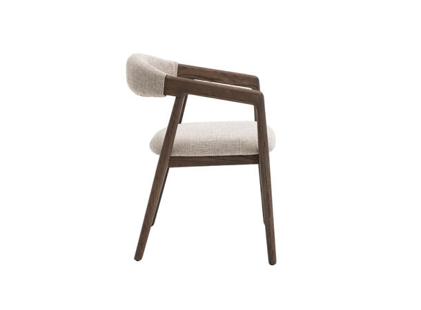 Sara spisestol, Santi 110, Beige Røkt eik understell 