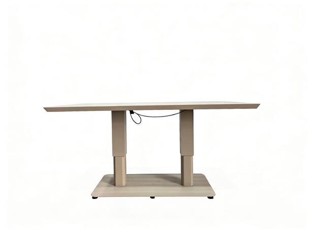 Brevik hev-/senk bord, 150x86x46/73 cm Beige alu ramme 