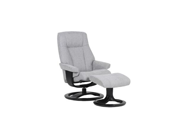 Atlanta hvilestol m/krakk, Medium, H2 Tekstil, Ultra Nickel 