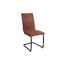 Camilla spisestol, Cognac Mikrotekstil, C-understell