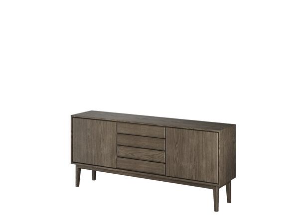Casø Broholm skjenk m/slette dører 183x81x40 cm, Røkt eik 